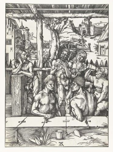 Het mannenbad by Albrecht Dürer