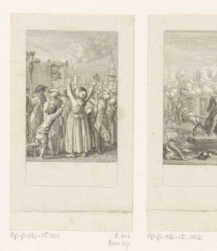 Terugkeer van stadhouder Willem V op 20 september 1787 by Daniel Nikolaus Chodowiecki
