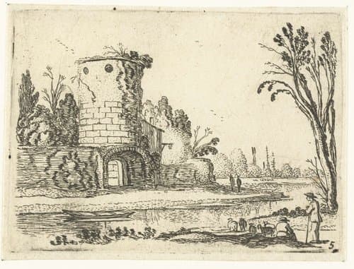Kleine landschappen by Esaias van de Velde