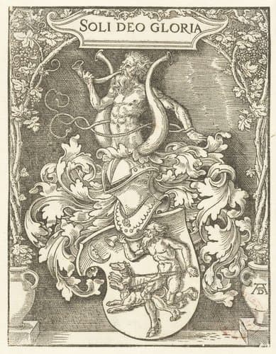 Wapen van Johann Tscherte by Albrecht Dürer