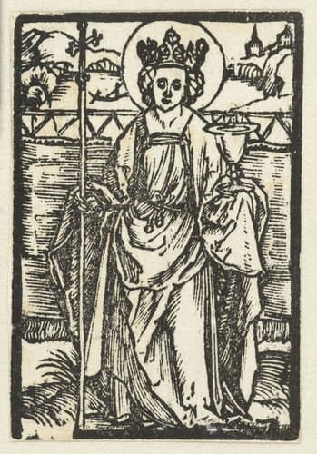 Heilige Barbara by Albrecht Dürer