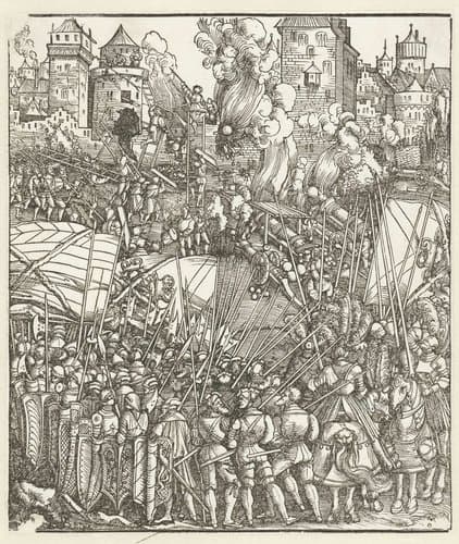 Triomfboog van Maximiliaan I by Hans Springinklee