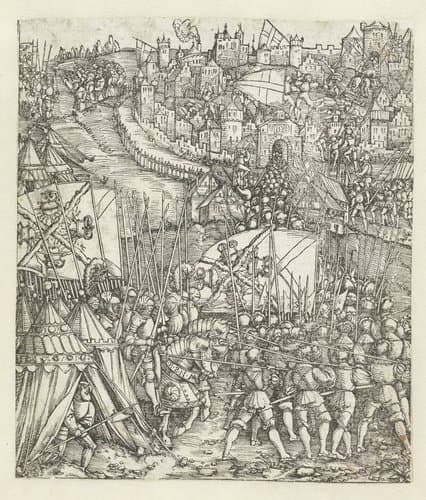 Triomfboog van Maximiliaan I by Hans Springinklee