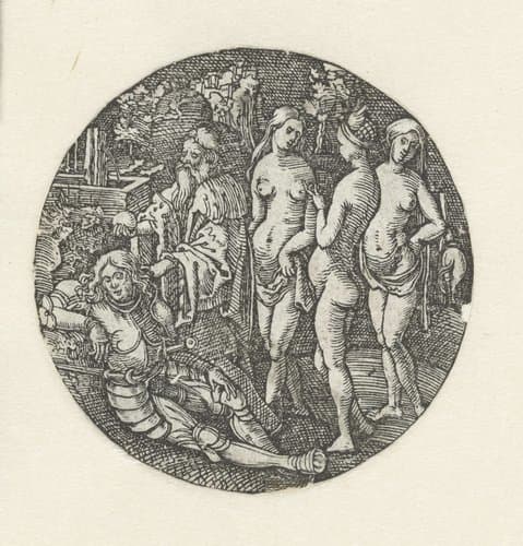 Het oordeel van Paris by Hans Springinklee