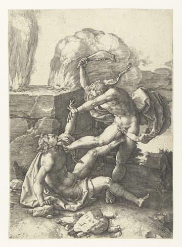 Geschiedenis van Adam en Eva by Lucas van Leyden