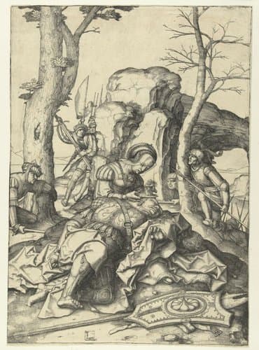 Simson en Delila by Lucas van Leyden