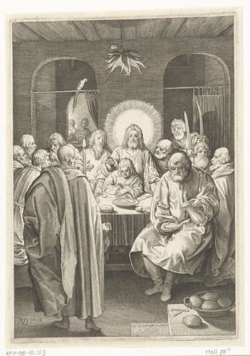 Laatste Avondmaal by Nicolaes de Bruyn