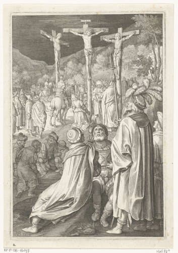 Kruisiging van Christus by Nicolaes de Bruyn