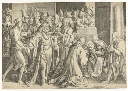 De aanbidding der koningen by anonymous