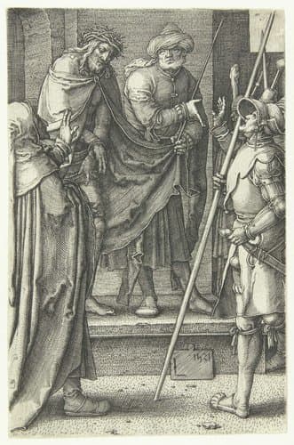 Christus wordt door Pilatus aan het volk getoond (Ecce Homo) by Lucas van Leyden