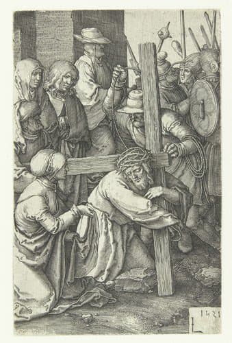 De kruisdraging by Lucas van Leyden