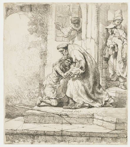The return of the prodigal son by Rembrandt van Rijn
