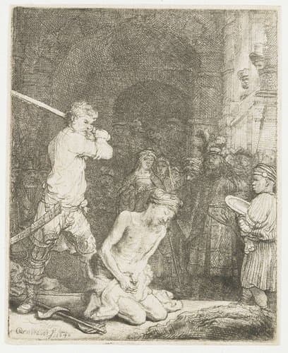 The Beheading of John the Baptist by Rembrandt van Rijn