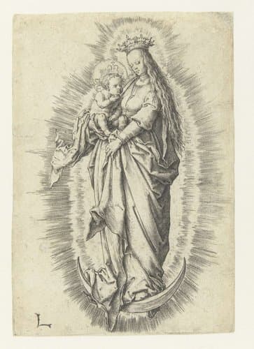 Madonna op de maansikkel by Lucas van Leyden