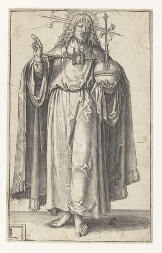 Christus als Salvator Mundi by Lucas van Leyden