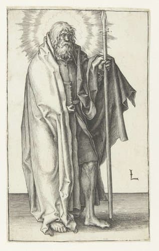 De apostel Thomas by Lucas van Leyden