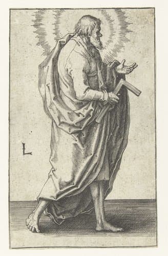 De apostel Jakobus Minor by Lucas van Leyden