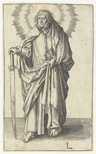 De apostel Simon by Lucas van Leyden