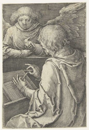 De evangelist Mattheüs by Lucas van Leyden
