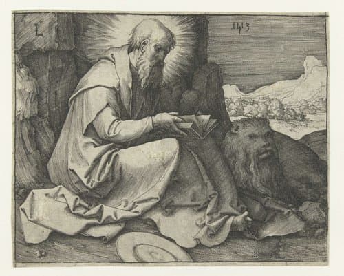 De heilige Hieronymus by Lucas van Leyden