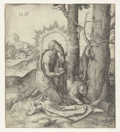 De heilige Hieronymus by Lucas van Leyden