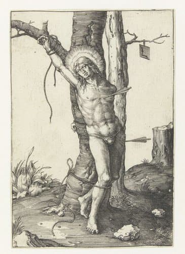 De heilige Sebastiaan by Lucas van Leyden