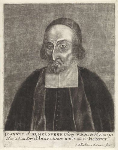 Portret van Johannes ab Almeloveen by Jan van Almeloveen
