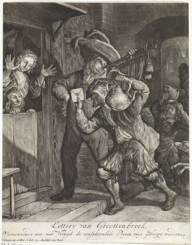 Loterij van Grootebroek by Cornelis Dusart