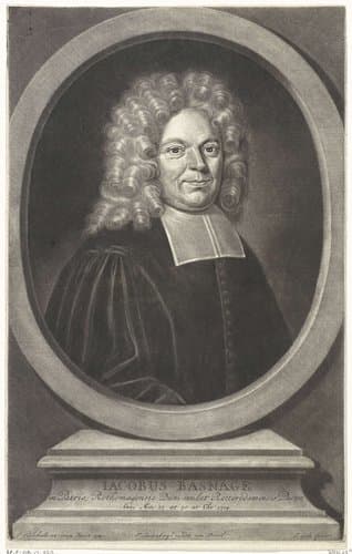 Portret van Jacob Basnage by Jacob Gole