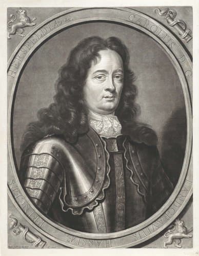 Portret van Karel I, landgraaf van Hessen-Kassel by Jacob Gole