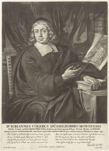 Portret van Johannes Colerus by Jacob Gole
