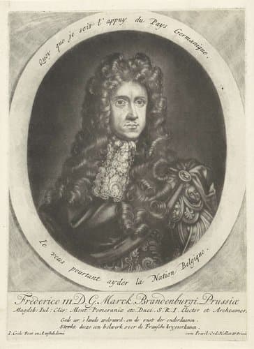 Portret van Frederik I van Pruisen by Jacob Gole