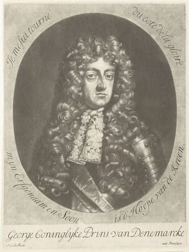 Portret van George, prins van Denemarken by Jacob Gole