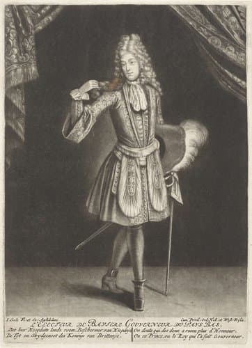 Portret van Maximiliaan Emanuel II by Jacob Gole