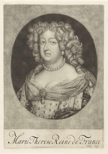Portret van Maria Theresia, koningin van Frankrijk by Jacob Gole