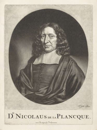 Portret van Nicolaas de la Planque by Jacob Gole