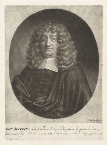 Portret van Johan Spitzius by Jacob Gole
