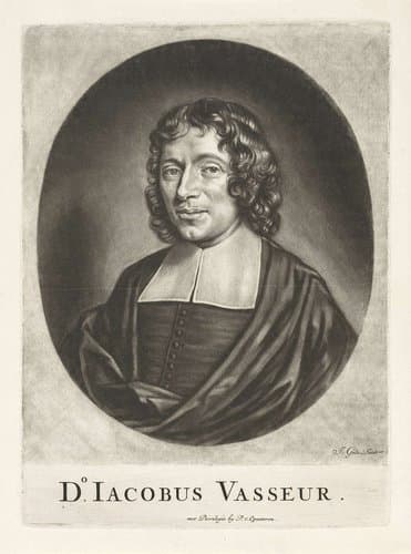 Portret van de predikant Jacob Vasseur by Jacob Gole
