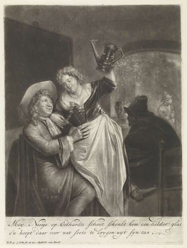 Vrolijke gastvrouw by Jacob Gole