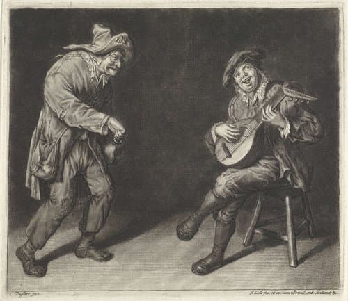 Twee muzikanten by Jacob Gole