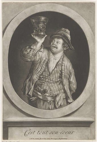 Man met een roemer by Jacob Gole