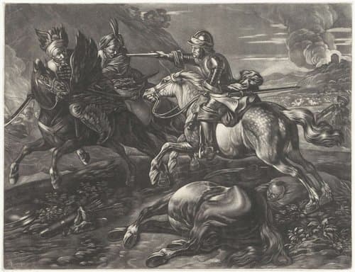 Janitsaren in gevecht by Jacob Gole