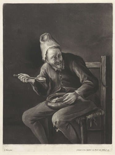 De Smaak: etende man by Jacob Gole