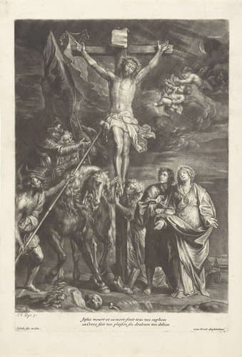 Christus aan het kruis by Jacob Gole