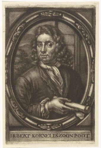 Portret van Hubert Korneliszoon Poot by Johannes de Groot (II)