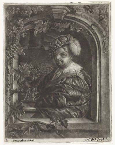 Man met een roemer by Johannes de Groot (II)