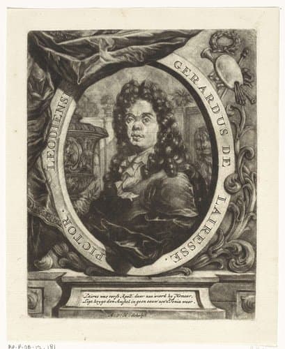 Portret van Gerard de Lairesse by Arnoud van Halen