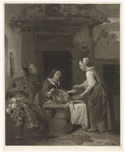 Visverkoopster by Charles Howard Hodges