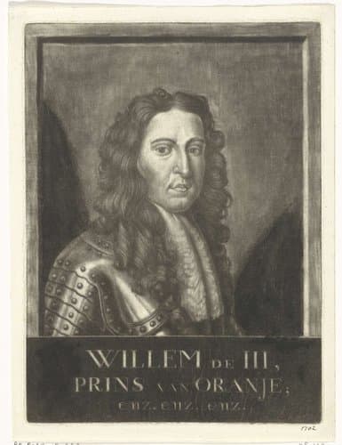 Portret van Willem III, prins van Oranje-Nassau, koning van Engeland