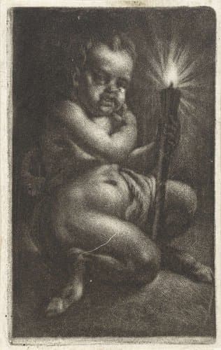 Jonge sater met een fakkel by Gerard de Lairesse